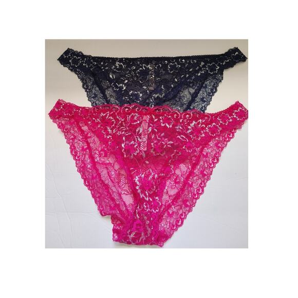 Victoria's Secret Panties Dream Angels Cheekini XXL Pink Blue NWOT 2 pair! - Picture 1 of 2